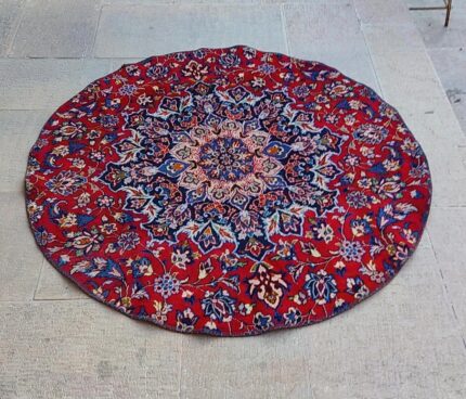 فرش گرد  چهل تیکه / فرش کاشان کد 50219